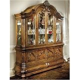 AICO 34006 / 34005 Tuscano China Cabinet in Biscotti