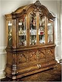 AICO 34006 / 34005 Tuscano China Cabinet in Biscotti