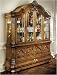 Kitchen & Housewares : AICO 34006 / 34005 Tuscano China Cabinet in Biscotti