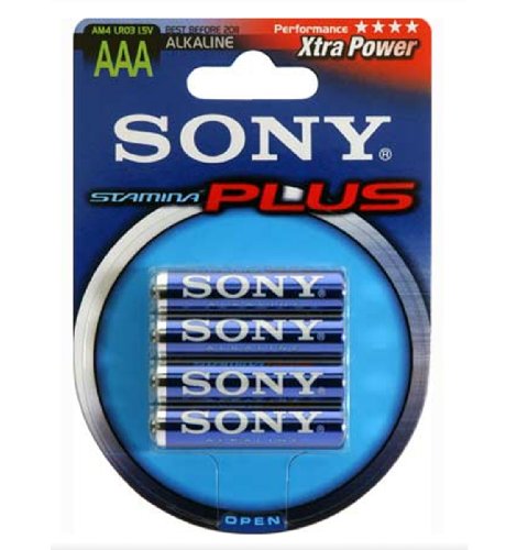 image :Sony Stamina Plus AAA Alkaline Batteries - Pack of 4