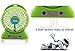 Alenca 2016 New Mini fan 3-inch Vanes 3 Speeds/Electric Portable Rechargeable Desktop Fan Battery/USB Charge Cable Powered Laptop PC Mute Cooler Cooling