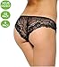 Soft Lace Bikini Panties-Black, Pink, Beige, Hot Pink-6 Pack, L