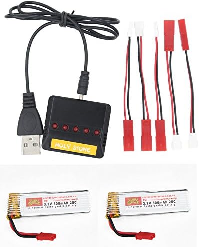 CCRC 3.7 V 500 mA Lithium Battery with Charging Protection Genuine Parts for UDI U818A RC Quadcopter Pack of 3 PCS