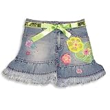So Kiwi - Girls 4 Pocket Denim Skirt, Lt. Blue