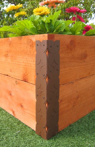 Raised Garden Bed Corner Brackets – For 20″ Beds