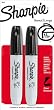 Sharpie Chisel Tip Permanent Markers: 2 Black Markers. Sanford Model 38262