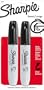 Sharpie Chisel Tip Permanent Markers: 2 Black Markers. Sanford Model 38262