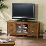SEI Coleman TV/Media Stand - Mission Oak