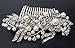 beautiful elegant wedding bridal hair comb pearl and crystal #222