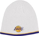 Los Angeles Lakers White Knit Hat