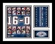 2007 New England Patriots NFL Framed Perfect Undefeated 16-0 Regular Season Milestone Collage