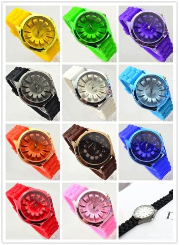 Brand Watch New Style Women Sunflower Watch Fashion Flower Silicone Unisex Quartz Watches Wamage-23