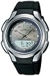 Casio Men's Core AWS90-7AV Black Polyurethane Quartz Watch with Grey Dial