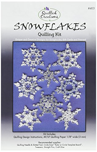 Quilled creations snowflakes quilling kit