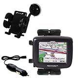 Magellan Roadmate 2000 Flexible Auto Windshield Holder with Car Charger - Uses Gomadic TipExchange