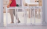 North States Supergate V Plastic Gate- Hardware Mount And Fits Large Opening
