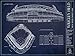 Wrigley Field Blueprint Style Print