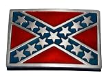 FF30 Confederate Flag Belt Buckle Rebel