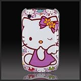 Hello Kitty Purple Wink Angel "Images" hard case cover for Blackberry Curve ....