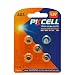 PKCELL AG3 1.5V Battery LR41 392 384 192 Button Alkaline Cell for Digital Thermometer- 5Count