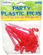 1 Package of 24 Pink Flamingo Party Plastic Picks, 3 Inches Long (1 Package)
