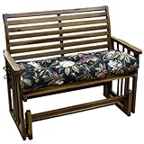 Greendale Home Fashions 46-Inch Outdoor Swing/Bench Cushion, Midnight Floral