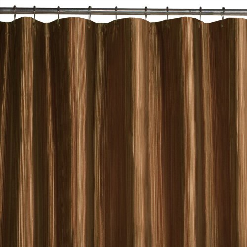 Maytex Samantha Fabric Shower Curtain Brown