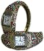 Ornate Crystal Ladies Bracelet/Bangle Watch-Gold &amp; Multi Diamontee- Vintage/Retro Look