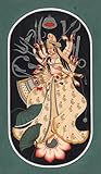 Goddess Durga - Water Color Painting on Paper