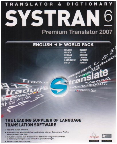 Systran V6 Premium Translator 2007 Pack Anglais - Monde
