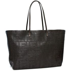 Fendi Black Zucca Woven Leather Extra-Large Tote 8BH188-WZP-F0FJ4