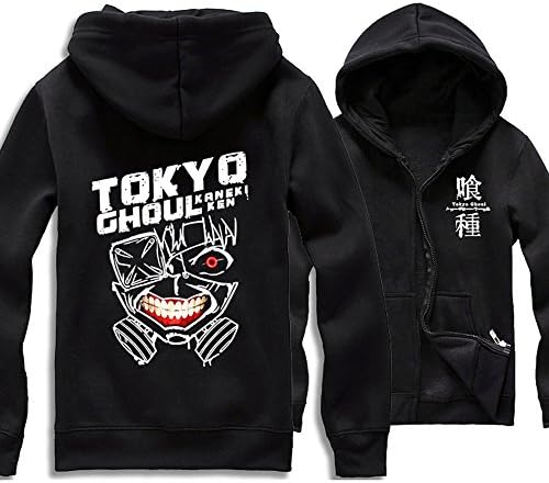 Onecos Tokyo Ghoul Zipper Hoodies L Size (Height 67in,weight 110lbs-130lbs)
