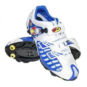 2007 Northwave Aerator Racing MTB Bike Shoe Men's Size 42 White/Blue