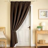 Canterbury Thermal Door Curtain Chocolate 66'' x 84''