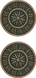 JHB Original Series Steampunk Buttons Clock - Large