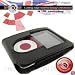 Black Premium Apple Ipod nano 3rd Gen 3G leather case cover + armband
