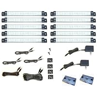 Designer Series LED TEN 10' Panel Kit, 2 Power Supplies, 2 Dimmers, COOL White, PLUG N PLAY!
