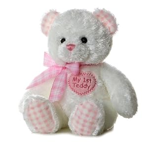Aurora Plush Baby 14" Pink My First Teddy Bear