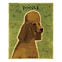 Poodle (brown) framed print - John Golden 12x15