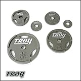 Troy Machine Grip Olympic Weight Plates - 45 Pound - 1 Pair