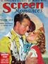 SCREEN ROMANCES magazine July 1938 with Robert Montgomery and Virginia Bruce on the cover. Scarce. Inside we have articles on HOLIDAY with Katharine Hepburn and Cary Grant, LITTLE MISS BROADWAY with Shirley Temple, TROPIC HOLIDAY with Dorothy Lamour, portraits of James Stewart, Joan Blondell, Myrna Loy , Olivia De Havilland.