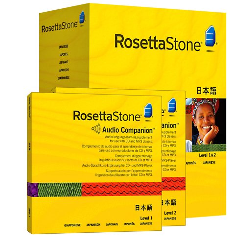  : Rosetta Stone Version 3: Japanese Level 1 and 2 Set with Audio Companion (Mac/PC CD)