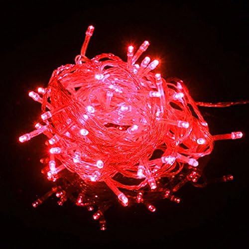 LIEYANG Red 66FT/20M 200 LED Fairy String Light for Party Christmas Holiday Wedding
