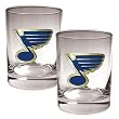 St. Louis Blues 2pc Rocks Glass Set - Primary Logo NHL Hockey