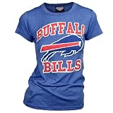 Buffalo Bills Women's Vintage Short Sleeve T-Shirt (True Navy, Large)