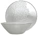 Clear Glass Leaf Design Large Salad Bowl 12" D, 4.25" H