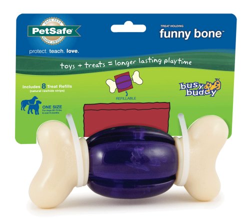 PetSafe Busy Buddy Funny Bone Dog Toy, Medium/Large