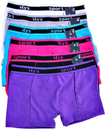 Iys 6 Pack Sports Shorts Medium Assorted