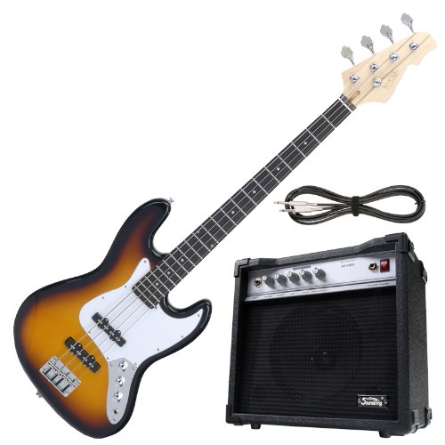 Produkt-Bild: Rocktile Fatboy II E-Bass (Sunburst), Set inkl. Soundking Bass-Amp + Kabel