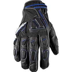 Speed and Strength Moment of Truth 2.0 Men's Leather/Textile Street Racing Motorcycle Gloves - Black/Black